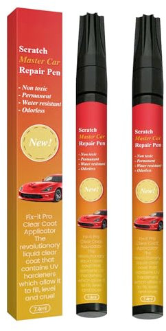 2pcs Black All Cars Magic Pen for Car Scratches, Car Scratch Remover Pen, All Black Cars Fix Magic Pen, Filling Car Scratches and Seals To Prevent Corrosion And Rust