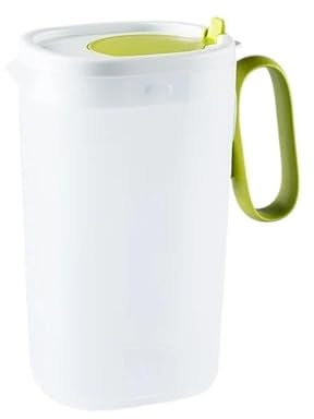 FAJNUZI2024 Water Carafe 1.55L Water Pitcher Lemonade Container Juice Kettle Large Plastic Cold Beverage Jug For Iced Tea,Lemonade, Juice, Milk And More Water Jugs(Green)