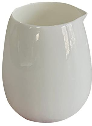 Healifty Taza De Leche De Cerámica Mini Jarra De Café Sin Asa Tamaño Compacto Adecuado Para Espumar y Servir 1 Para Café y Salsas