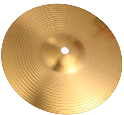 Crash-Becken für Anfänger, Schlagzeugspieler, Schlagzeuginstrumente, Schlagzeugbecken, 40,6 cm, Gelb