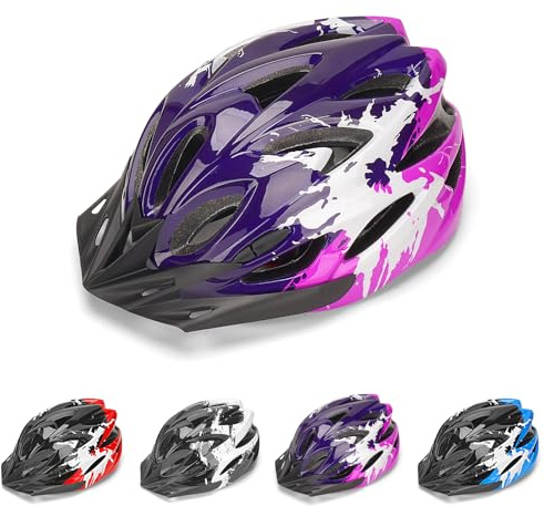 Casco de Bicicleta para Niños 3-14 Años, a Prueba de Golpes, 18 Orificios de Ventilación, Acolchado de Espuma, Correa de Barbilla Ajustable 50-58 cm