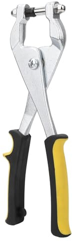 Lazmin112 Pinza Perforatrice a Grana Multifunzieone, Pinza Perforatrice per Lamiera, Diametro 3,27 Mm, Acciaio Legata Al Vanadio, Fortiatura Integrata, Funzionamento con una Sola Mano