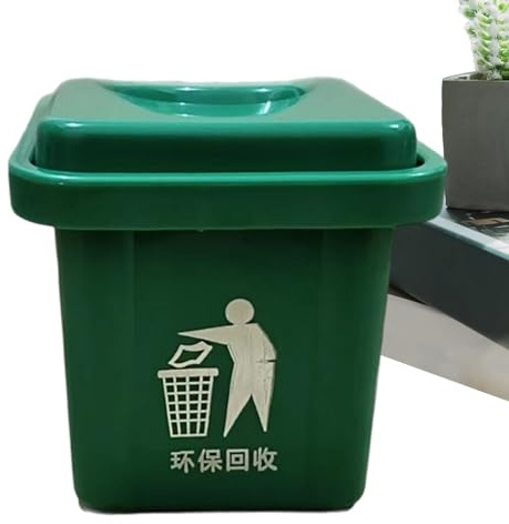 Générique Poubelles Miniatures | Mini Poubelle De Pièce Avec Couvercle Pour Bureau - Corbeille Murale Anti-Poussière Pour Fenêtre Salle De Bain Toilettes Cuisine Tables Éviers Salon