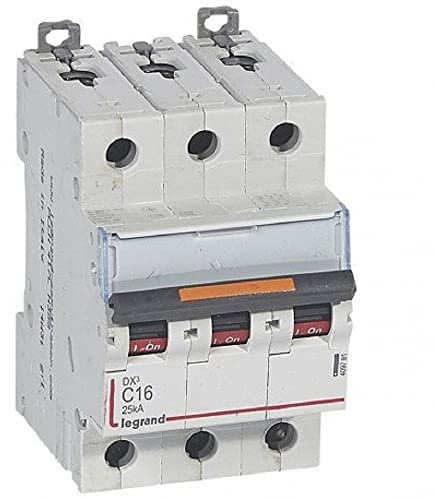 Disjoncteur DX³ 25kA - 3P 400V~ - 16A - courbe C - 3 modules