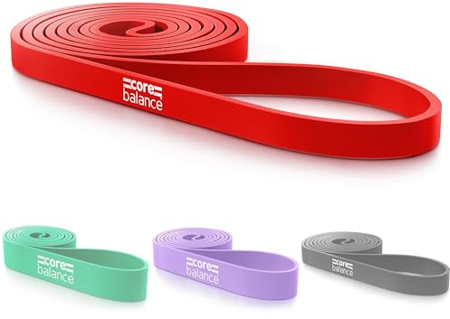 Core Balance Long Loop Resistance Bands | Natural Latex Construction, Assisted Pull Up Training, Full Body Resistance Exercises, Loop Design, Ideal for Home Workouts