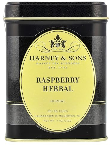 Herbal Tea, Raspberry Herbal, Caffeine Free, 4 oz (112 g), Harney & Sons