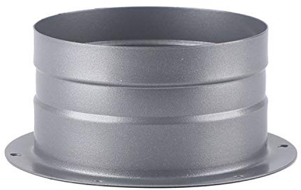 AZITICY Verbinder Lüftungsrohr Rundkanal Rohr Anschlussflansch - 100mm Lüftungsanlage Kanal Verbindungsstück aus Metall Wandflansch Montage Rundrohr für Lüftungssysteme (Modell B / 100mm)