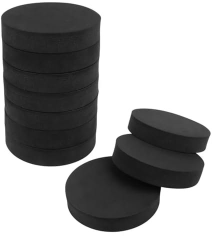 10 Pcs Washing Machine Anti Vibration Pads, Shock Absorbing Washer Pads Anti-Walk Washer and Dryer Pads for Washing Machine Dryer Treadmill (Round)