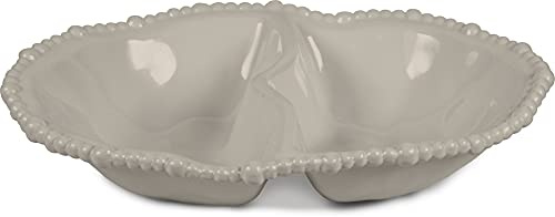 Baci Milano Collezione Joke Table & Kitchen Antipastiera Melamina - 33 x 22,5 cm, H 7 cm Coloer Tortora
