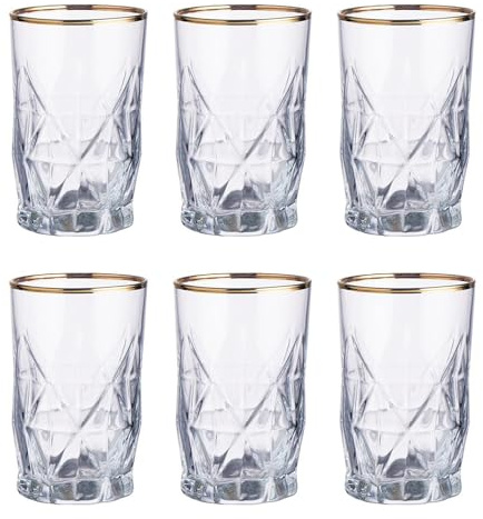 BUTLERS 6er Set Shotglas 110 ml Klarglas - UPSCALE | Farbe Durchsichtig - Stamper für Kräuterlikör - Spirituosengläser für Rum - Vintage Kristalloptik