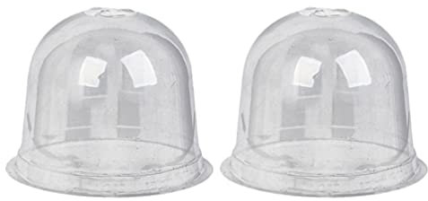 Happyyami 2pcs Garden Cloche Plant Dome Reusable Plant Protector Mini Greenhouse Humidity Nursery Plant Bell Cover for Winter Outdoors Plant White