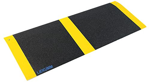 LIEKUMM Threshold Ramp 25 x 80 cm, 300 kg Load Capacity Aluminium Lightweight Wheelchair Ramp, Door Ramps for Wheelchairs, Mobility Scooters, Doorways, Stairs, Steps, Curbs