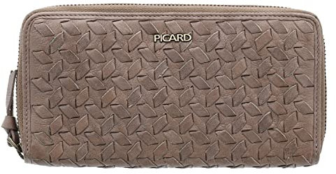 Picard Damen Geldbeutel Lara1 mit Reißverschluss aus Rinderleder und RFID-Schutz in der Farbe Taupe, 11754H5027