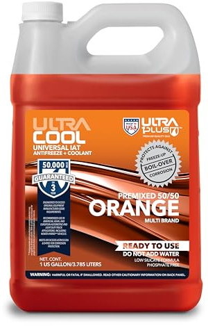 ULTRA 1PLUS UltraCool Orange 50/50 Antifreeze Coolant 1 Gallon