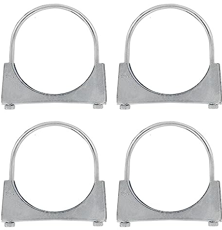 4er Set U Bügel Rohrschellen M8 x 115 mm extrem belastbare Montageschellen aus verzinktem Stahl (4 Stk. M8 x 115 mm)