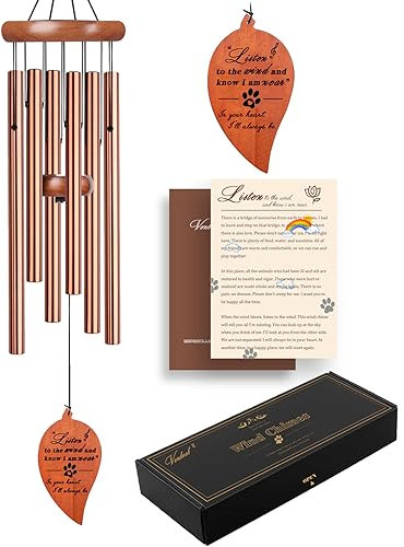 VENBEEL Haustier-Gedenk-Windspiel, Gedenkgeschenk für den Verlust des Hundes, Haustierverlust-Geschenke, Beileidsgeschenk, Trauerverlustgeschenk