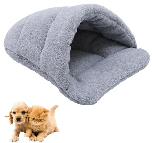 Rabbit and Guinea Pig Sleeping Bed - Small Pet Hideaway Snuggle Warmer for Hamster with Bedding for Hutch