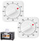 2er-Pack Eieruhr mechanisch, Kurzzeitwecker Küche, Eieruhren, 60-Minuten-Küchenuhr-Timer mit lautem Alarm, Zeitmanagement-Tool für Küche, Kochen, Backen (weiß)