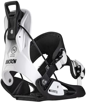 Nidecker Flow Micron Stormtrooper Fijaciones de Snowboard Sistema de Entrada rápida para niños con flexión Suave - S - Negro 2025