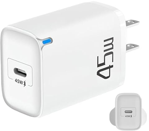 Chargeur Rapide USB C, Bloc de Chargeur USB C | Prise Adaptateur de Chargeur PD 45W - Chargeur Mural USB C 45W, Prise de Voyage européenne, Bloc Mural, Chargeur USB C