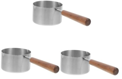 Hohopeti 3pièces Cuillère à Mesurer Pour Nourriture Animale Inoxydable Scoop Pratique Pour Chats Et Chiens Pour Maison Magasins Animaux Non Glissant Et