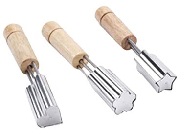 Cabilock Tagliabiscotti in Acciaio Inossidabile A Forma Di Cuore Tagliabiscotti Rotondi A Grata Per Frutta Stile Casuale