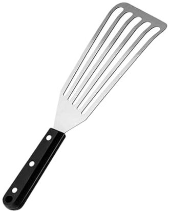 Yardwe Spatola Inossidabile Per Cottura Di Utensile Multiuso Ergonomico Per Grigliare Friggere e Servire Design Filtro Facile Da Pulire e Riporre Per Cucine e Barbecue