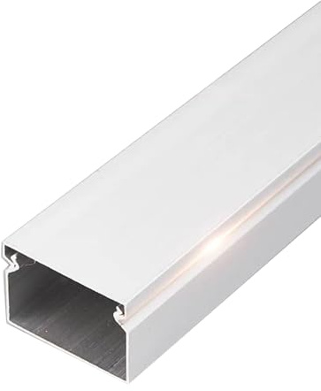 Canalina Passacavi Calpestabile, Canaline Passacavis, Kit di Gestione in Lega di Alluminio, Fissato con Strisce Adesive Nella Parte Inferiore(100x2x1cm/39x0.8x0.4in)