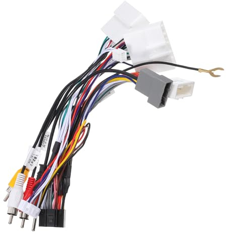 HEALSOPTHY Cavo di Alimentazione per Autoradio Connettore Plug-and-play in Gomma Nera, Affidabile e Compatibile per Kit Cablaggio Stereo Auto