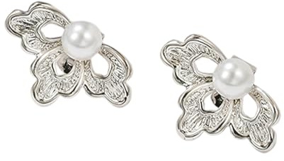 TOWARDSNAN Clip auricolari per cuffie Freeclip con accento decorativo e chiusura sicura morsetto in metallo design farfalla accessorio auricolare