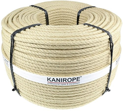 Corde Cordage en chanvre synthétique 8mm 220m toronné Catégorie A