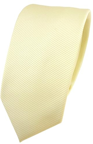 TigerTie - schmale Designer Krawatte in einfarbig uni Rips gemustert – Eleganter Look für Business & Feier – 100% Polyester, Breite 6 cm
