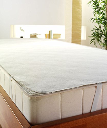 Wülfing Molton-Matratzenauflage 200x200 Queen, 200 cm breit, Bettwäsche, Maschinenwäsche