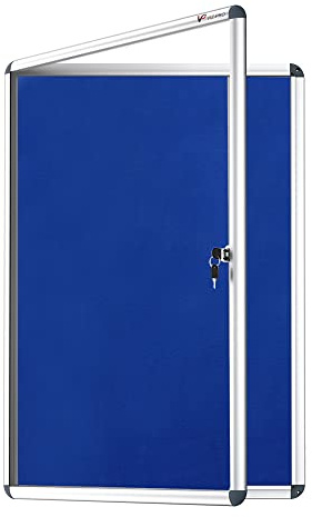 Viz-Pro Indoor Tamperproof Lockable Noticeboard 900X600mm