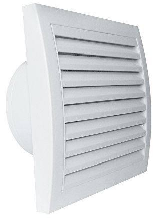 Bathroom Kitchen Fan Quiet 100 with Non-Return Valve. Timer. Economical – 3 Year Guarantee