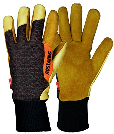 ROSTAING Gants IVERNO - Paire de Gants Pour la Taille Intensive En Milieu Froid & Humide - Recommandé Par Les Viticulteurs Pour Tout Les Travaux D'Hiver - Cuir Traité Hydrofuge & Tanné en France