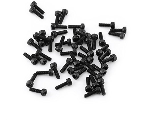 M3 12, 9 Grad schwarze Sechskantschraube, DIN912, 4-50 mm, Vollgewinde, Uni-Finish, M3 x 10 mm, 50 Stück