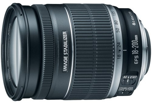 Canon EF-S 18-200mm f/3.5-5.6 IS Standard Zoom Lens for Canon DSLR Cameras (Renewed)