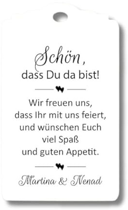 Willkommenskarten Geschenkanhänger Tags Papieranhänger Schön, dass Du da bist Hochzeit Taufe Kommunion Konfirmation Taufe Geburtstag