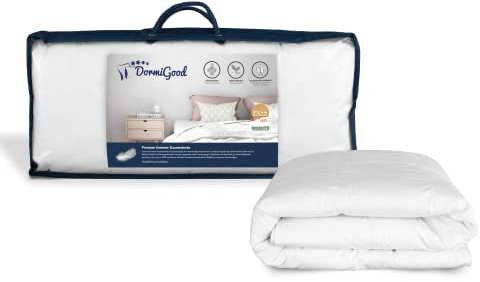 DormiGood Sommerdecke Daunen 135x200cm - Made in Germany - 100% Extraweiche Daunen - Atmungsaktive Daunendecke 135x200 - Oeko-TEX zertifizierte Federbettdecke 135x200 - Bettdecke 135x200cm