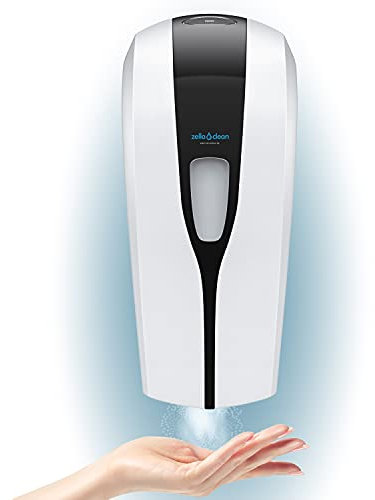 Automatischer Desinfektionsspender 1000 ml automatik Sprühspender mit Nebeldüse für Flüssigmittel berührungslose Handdesinfektion Infrarot elektrisch Batteriebetrieb für Wandmontage Schwarz/Weiß