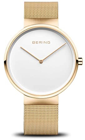 BERING Armbanduhr analog Quarz mit Milanaise-Armband 14539-334