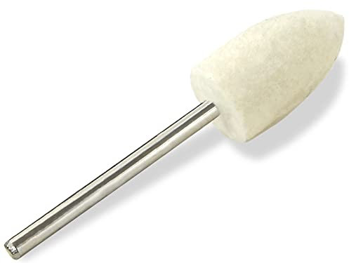 Nagel Fräser Filzpolierer Polierer Bit Fußpflege Maniküre Pediküre Zubehör Schleifer für Fußpflegegeräte und Nagelpflege (Oval Spitz)