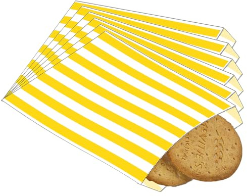 POPOYU 100Stück Butterbrottüten Klein Candybar Tüten Schwarz,13x18cm Mini Papiertüten Kraft Papier Plätzchentüten für Weihnachten Halloween Bonbon Tüten,Süßigkeiten Tüten GeschenktütenVerpackungstüten