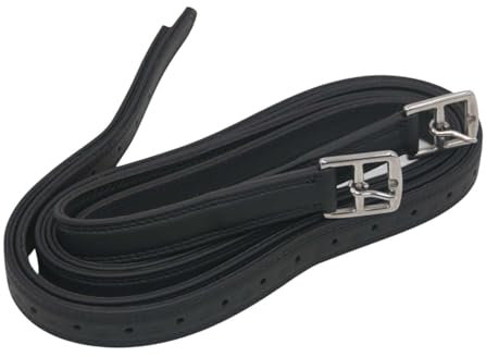 AMKA Butterfly Steigbügelriemen Premium Rindsleder sehr strapazierfähig, schwarz