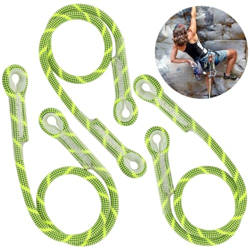 Prusik Schlaufenseil, vorgenäht, 10 mm, hitzebeständige Nylonschnur, Prusik, Mehrzweck-Kevlar- und Polyester-Seil, 3 Stück