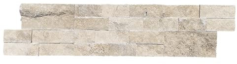 (6 Stück) Mosaik Fliese Marmor Naturstein Mixed Travertin-Sprengpanel Marble für BODEN WAND BAD WC DUSCHE KÜCHE FLIESENSPIEGEL THEKENVERKLEIDUNG BADEWANNENVERKLEIDUNG Mosaikmatte