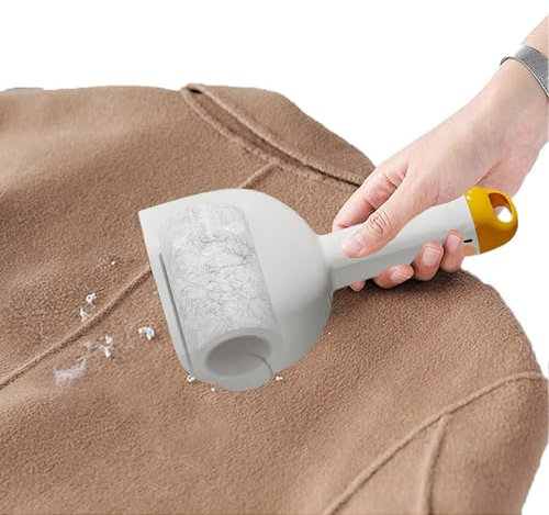 Wpsagek Klebriger Fusselroller, wiederverwendbar, tragbar, Kleberoller | Fusselroller für Tierhaare | Tragbarer 60-Blatt-Roller, größer, breiter, klebriger für Kleidung, Möbel, Teppiche, Hunde- und