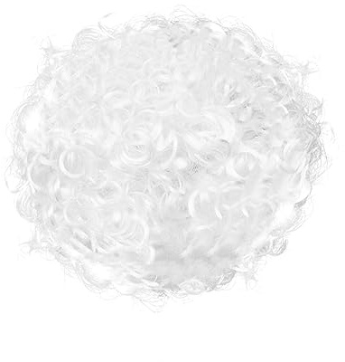 WATIIFUFU Fluffy Grandma-style Wig Funny Cosplay Party Dress up Wig for Elderly Outfit for Carnival Masquerade Performance