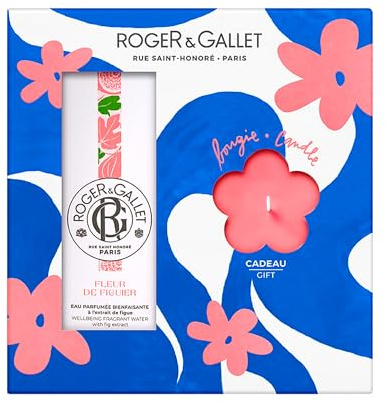 ROGER & GALLET Fleur de Figuier Set: profumo benessere 100 ml e candela 75 g